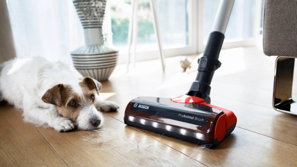 Bosch Unlimited 7 BCS711PET ProAnimal Trådløs Støvsuger. Poseløs. 0,3L. Sort, Rød - Image 2