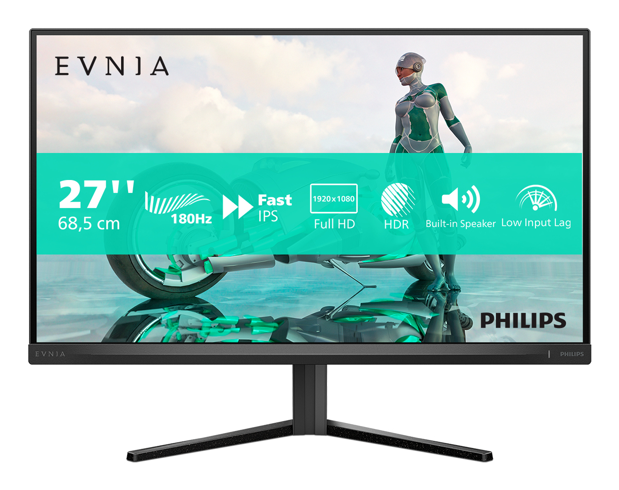 Philips Evnia 27M2N3200S/00 LED display 68,6 cm (27") 1920 x 1080 pixel Fuld HD LCD Sort