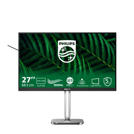 Philips 5000 series 27B2G5200/00 computerskærm 68,6 cm (27") 1920 x 1080 pixel Fuld HD LCD Anthracit Mobil, PC og tablet tilbehør