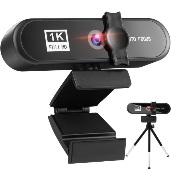 Billede af 1K webcam med Autofocus & smart tripod. 1080P Full HD. 1920x1080