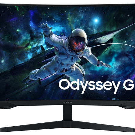 Samsung S32CG554EU LED display 81,3 cm (32") 2560 x 1440 pixel Wide Quad HD Sort Mobil, PC og tablet tilbehør