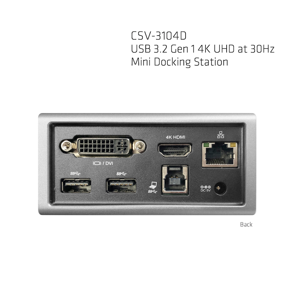 CLUB3D USB 3.2 Gen 1 4K UHD at 30Hz Mini Docking Station Ultra slim Design CLUB3D USB 3.2 Gen 1 4K UHD at 30Hz Mini Docking Station Ultra slim Design - Billede 3