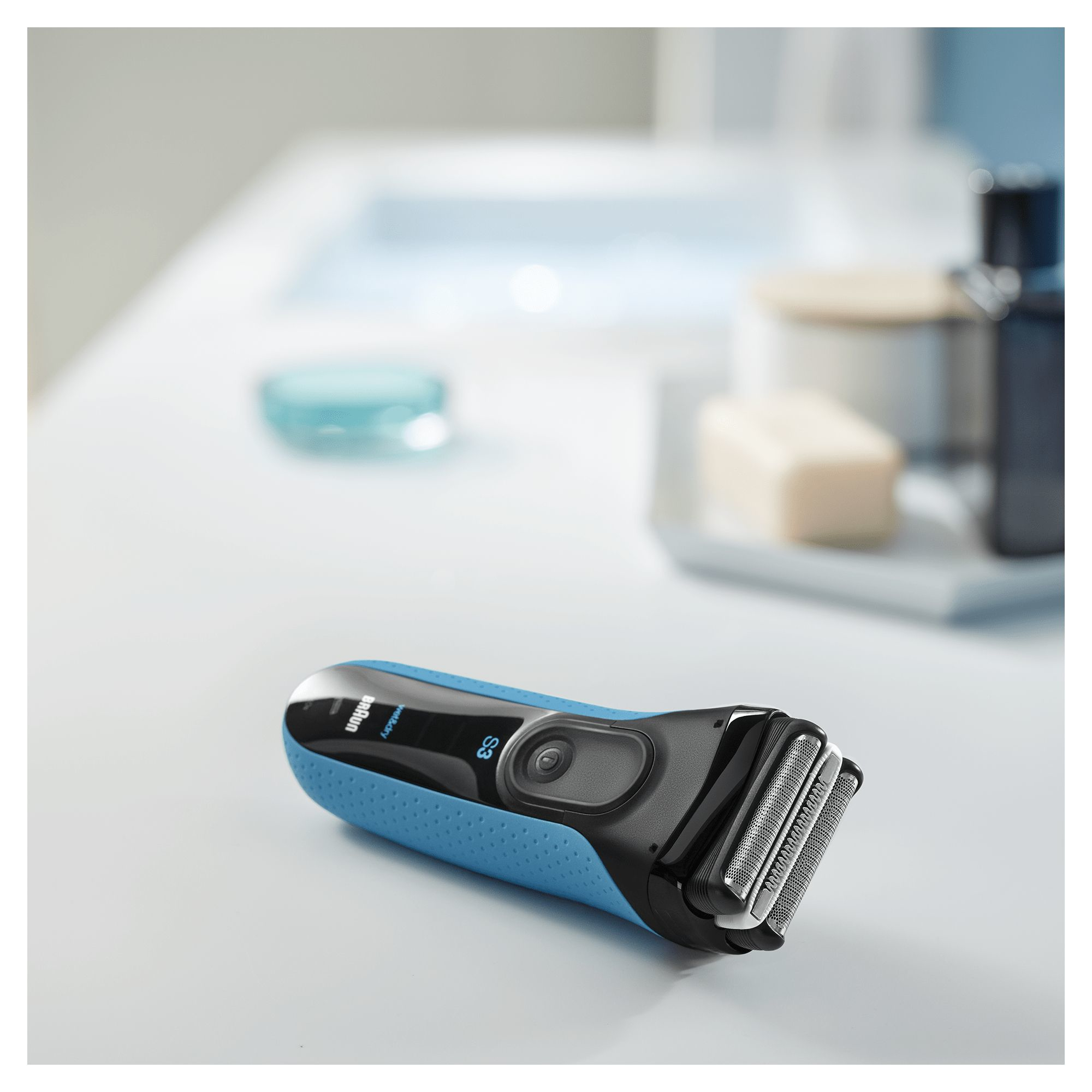 Braun Series 3 3040s Folie shaver Trimmer Sort, Blå Braun Series 3 3040s Folie shaver Trimmer Sort, Blå - Image 3
