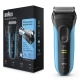 Braun Series 3 3040s Folie shaver Trimmer Sort, Blå Mobil, PC og tablet tilbehør