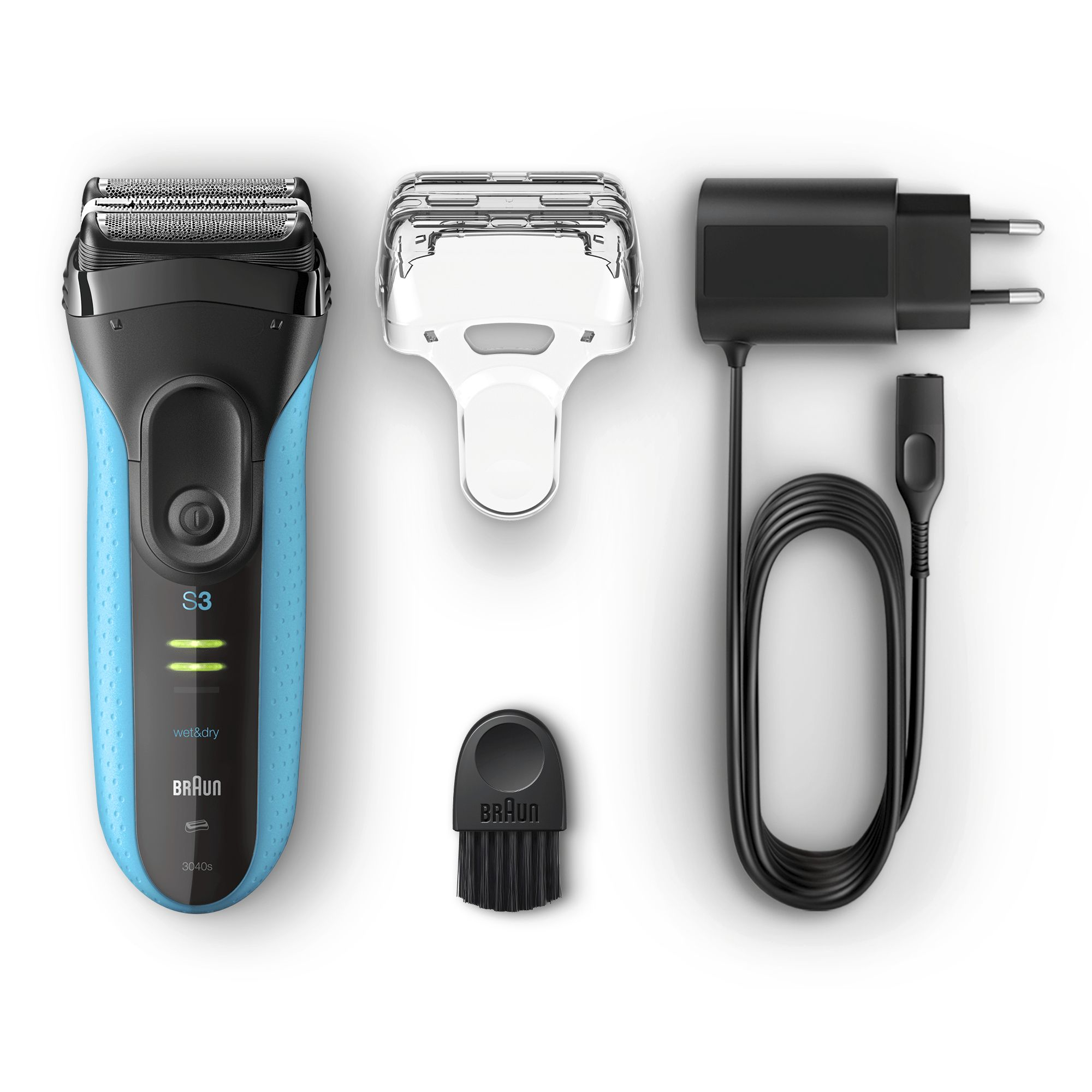 Braun Series 3 3040s Folie shaver Trimmer Sort, Blå Braun Series 3 3040s Folie shaver Trimmer Sort, Blå - Image 6