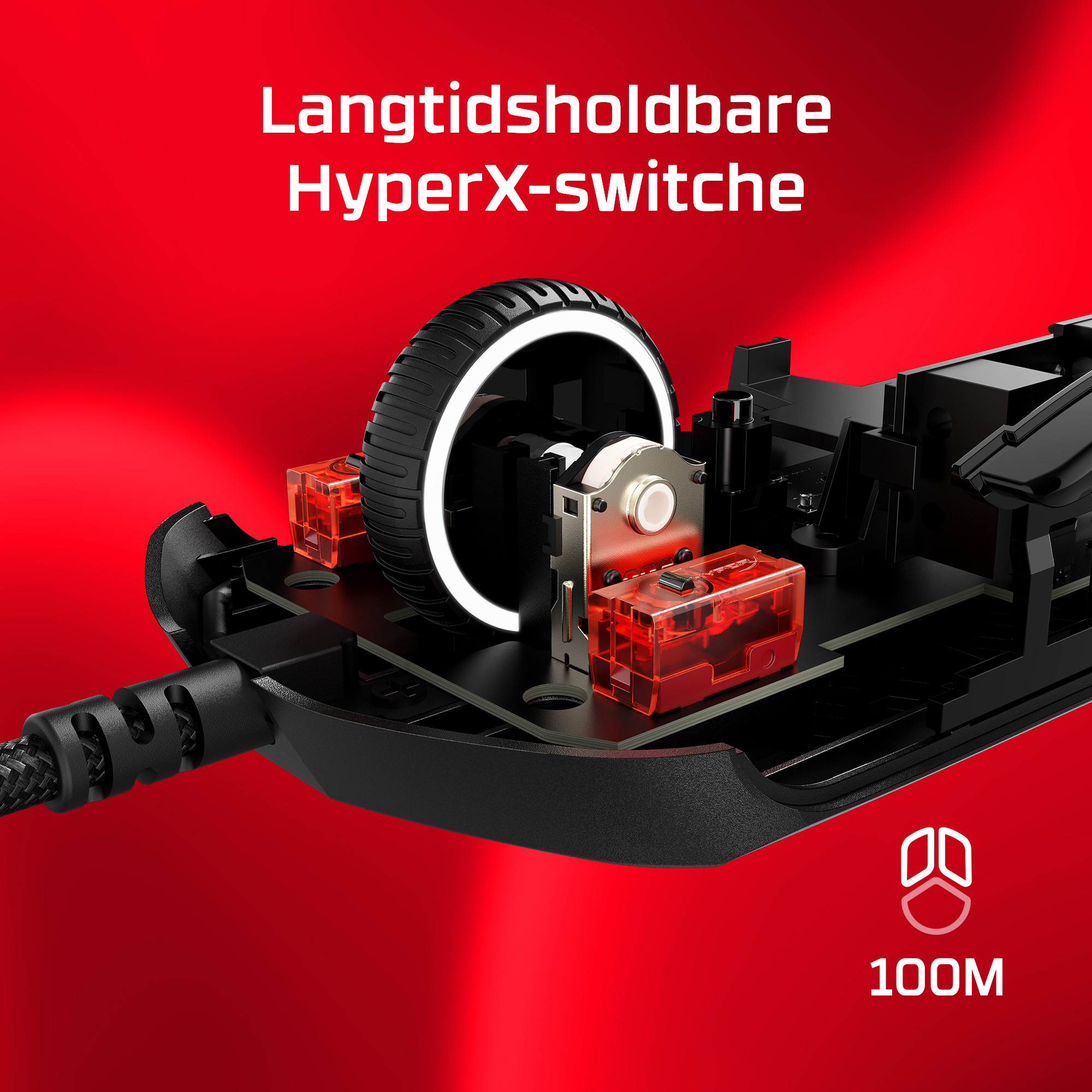 HyperX Pulsefire Haste 2 – gamingmus (sort) HyperX Pulsefire Haste 2 – gamingmus (sort) - Billede 3