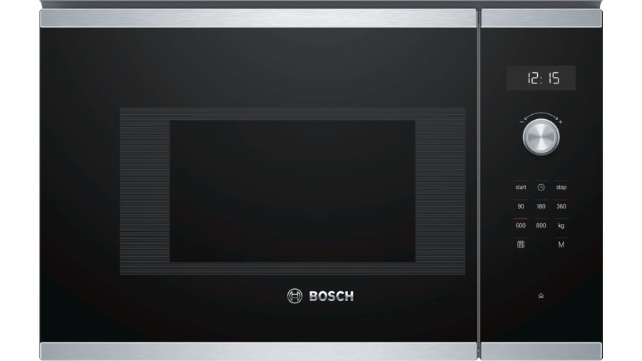 Bosch Serie 6 BFL524MS0 mikrobølgeovn Sort, Rustfrit stål Solo mikroovn Indbygget 20 L 800 W
