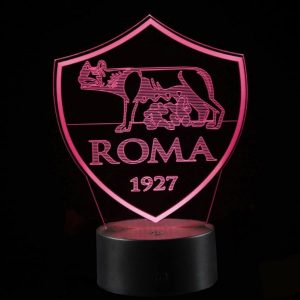 AS Roma 3D lampe. Farveskift mellem 7 farver.