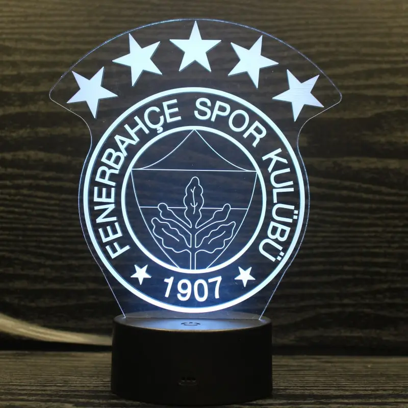 Fenerbahce 3D lampe. Farveskift mellem 7 farver. Fenerbahce 3D lampe. Farveskift mellem 7 farver. - Image 7