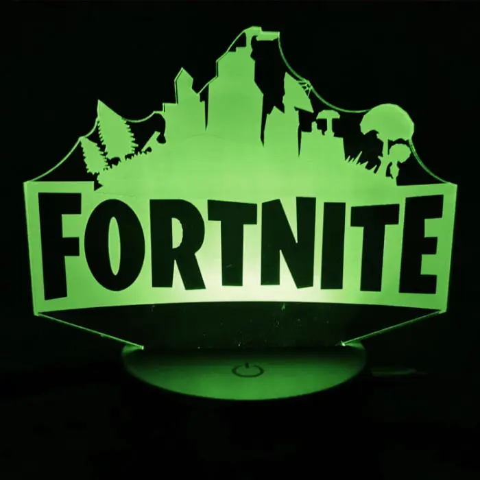Fortnite 3D lampe. Natlampe med et lysende Fortnite logo. Farveskift mellem 7 farver. Fortnite 3D lampe. Natlampe med et lysende Fortnite logo. Farveskift mellem 7 farver. - Billede 7