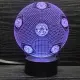 Leicester 3D lampe. Cool lysende Leicester logo i 7 farver.