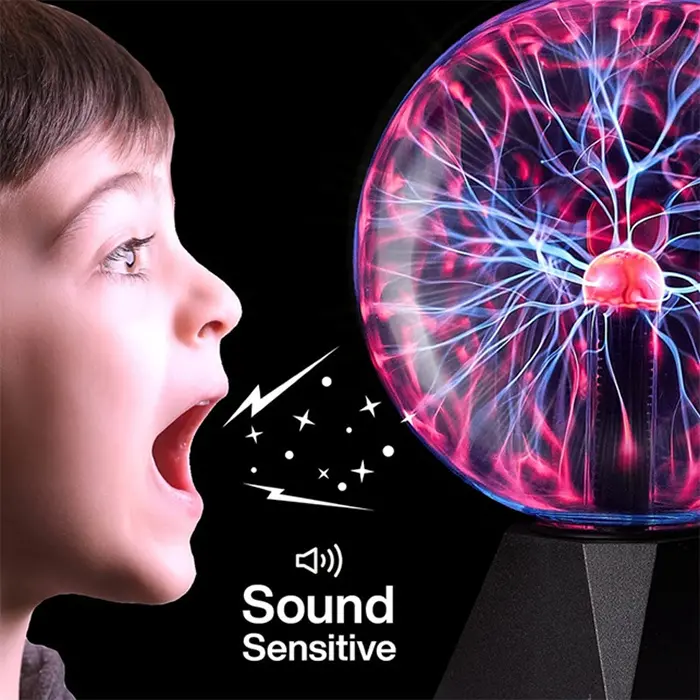 Stor Magisk Plasma Lampe. Reagerer på berøring og lyd! 15cm / 24cm. Stor Magisk Plasma Lampe. Reagerer på berøring og lyd! 15cm / 24cm. - Image 2