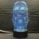 Minions 3D lampe. Sjov Natlampe med en af de søde Minions.