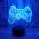 PlayStation 3D lampe. Flot lysende PS3 Controller. 7 farver.