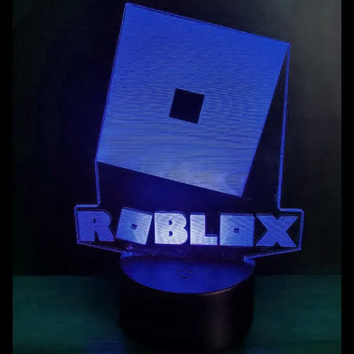 Roblox 3D lampe. Natlampe med et lysende Roblox logo. Farveskift mellem 7 farver. Roblox 3D lampe. Natlampe med et lysende Roblox logo. Farveskift mellem 7 farver. - Image 5