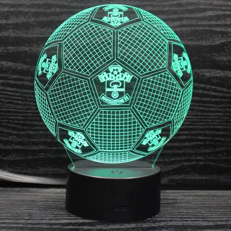 Southampton 3D lampe. Fodbold. Farveskift mellem 7 farver. Southampton 3D lampe. Fodbold. Farveskift mellem 7 farver. - Image 6