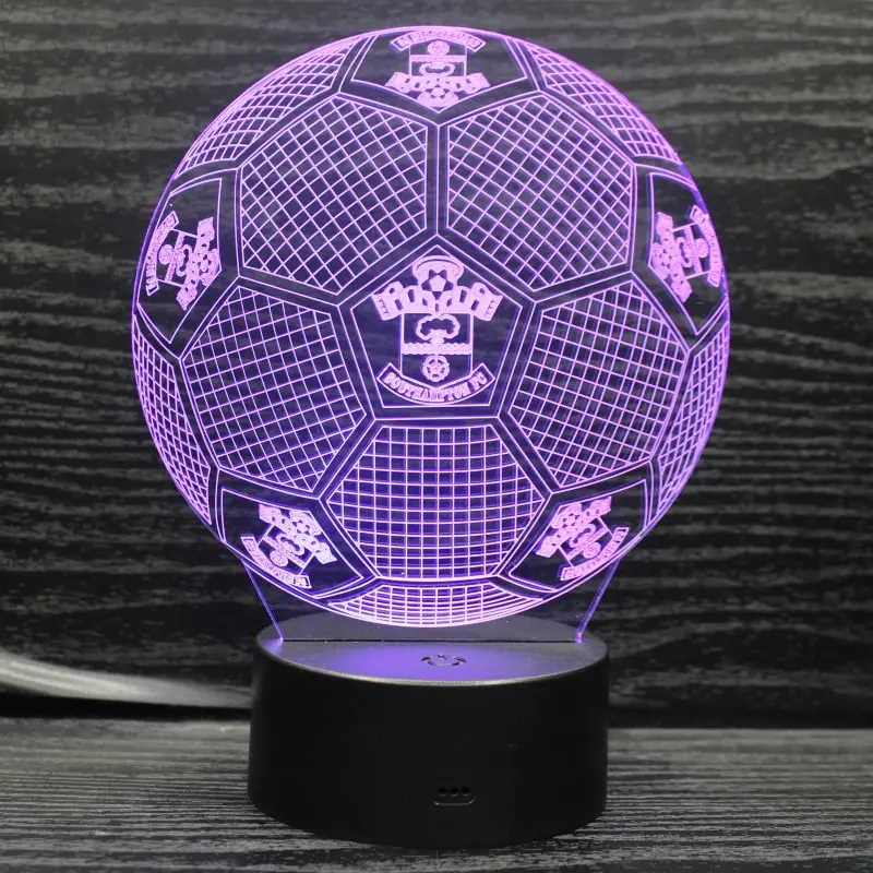 Southampton 3D lampe. Fodbold. Farveskift mellem 7 farver. Southampton 3D lampe. Fodbold. Farveskift mellem 7 farver. - Image 2