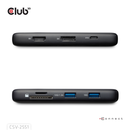 CLUB3D CSV-2551 interface hub USB Type-C Mobil, PC og tablet tilbehør