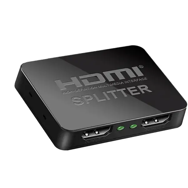 emulsion melodi Bil HDMI Splitter 1 til 2. 1 input - 2 output. 4K. Kun kr 149,-
