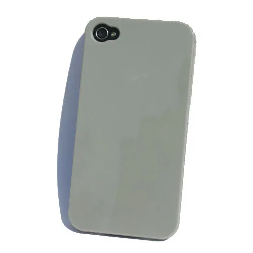 iPhone 4 & 4S cover i hård plastik. Grå. Mobil, PC og tablet tilbehør