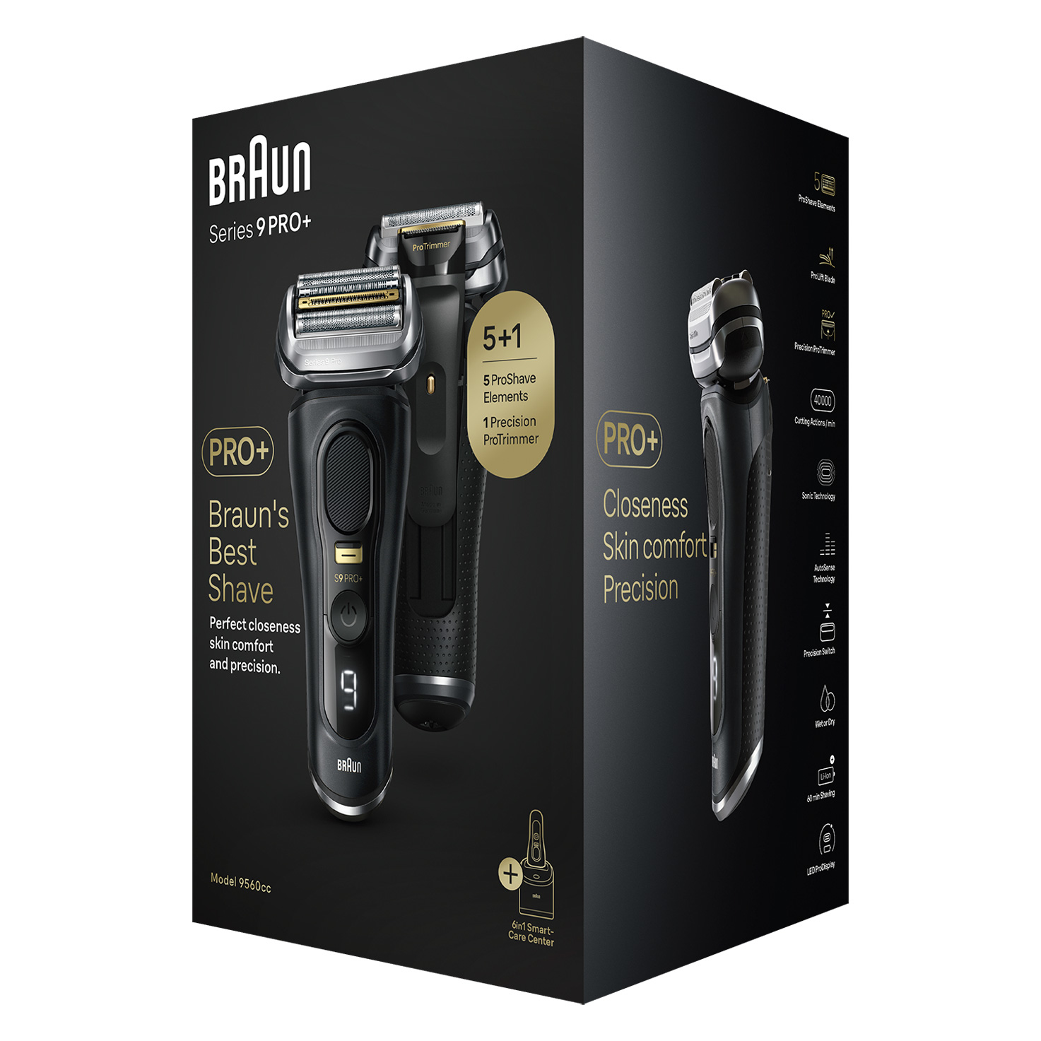 Braun Series 9 Pro+ 9560cc Trimmer Sort Braun Series 9 Pro+ 9560cc Trimmer Sort - Image 2