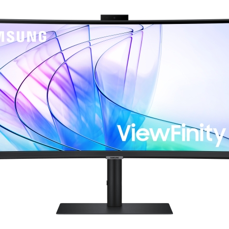Samsung S65VC computerskærm 86,4 cm (34") 3440 x 1440 pixel UltraWide Quad HD LCD Sort Mobil, PC og tablet tilbehør