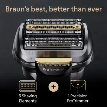 Braun Series 9 Pro+ 9565cc Wet & Dry Folie shaver Trimmer Metallic Braun Series 9 Pro+ 9565cc Wet & Dry Folie shaver Trimmer Metallic - Image 3
