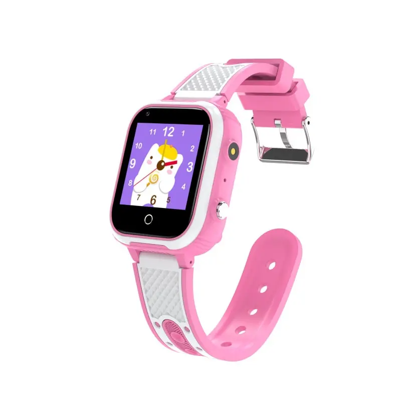 DH9S Vandtæt GPS Smartwatch til børn med 4G. Geo-hegn, videoopkald, spil mm. Pink. DH9S Vandtæt GPS Smartwatch til børn med 4G. Geo-hegn, videoopkald, spil mm. Pink. - Billede 4