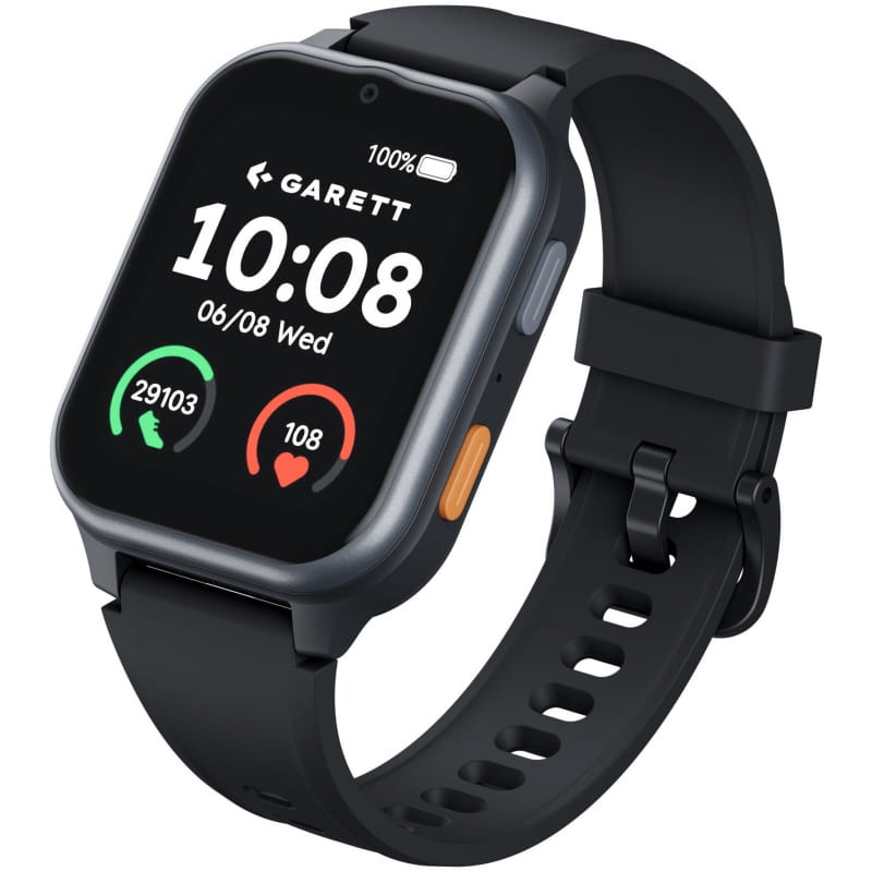 Senior Smartwatch med 4G, GPS, SOS & Faldalarm – Garett Vita 4G Sort Senior Smartwatch med 4G, GPS, SOS & Faldalarm – Garett Vita 4G Sort - Billede 2