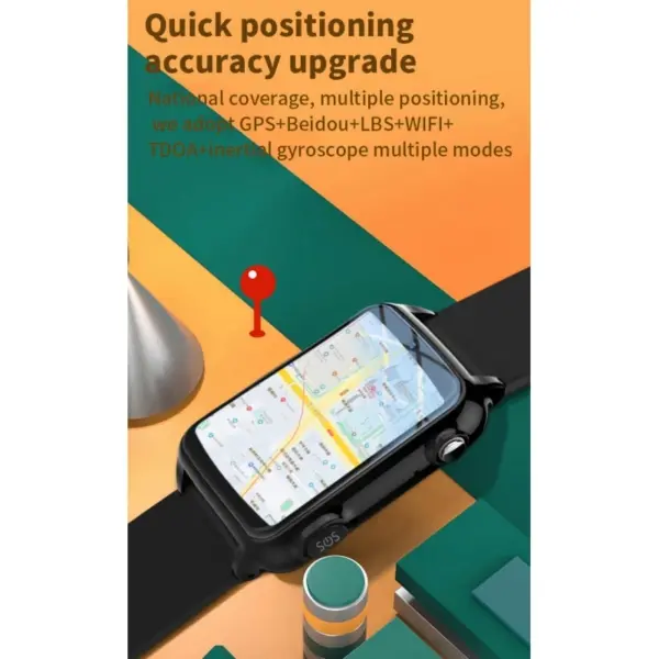 GS20 GPS Smartwatch med 4G, SOS-knap, Geo-Tracking, Skridttæller mm. - Image 10
