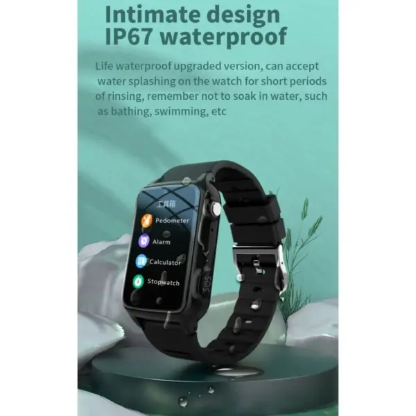 GS20 GPS Smartwatch med 4G, SOS-knap, Geo-Tracking, Skridttæller mm. - Image 5