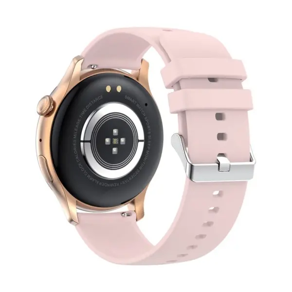 HK85 Smartwatch. Rund 1.43" AMOLED HD Touch Screen. Gold. - Image 4