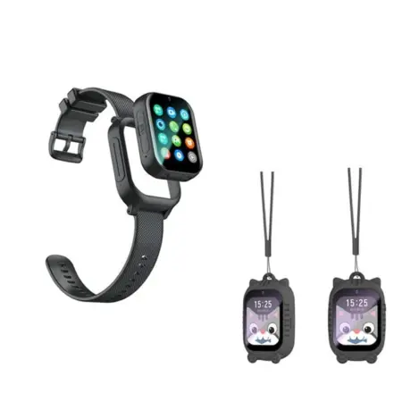 K26H GPS Smartwatch til børn. GPS-positionering, geo-hegn mm. Sort.