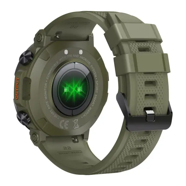 K56PRO Touch Screen Smartwatch. Sejt aktivitetsur med 1.39" IPS-skærm. Jungle Green. - Image 6