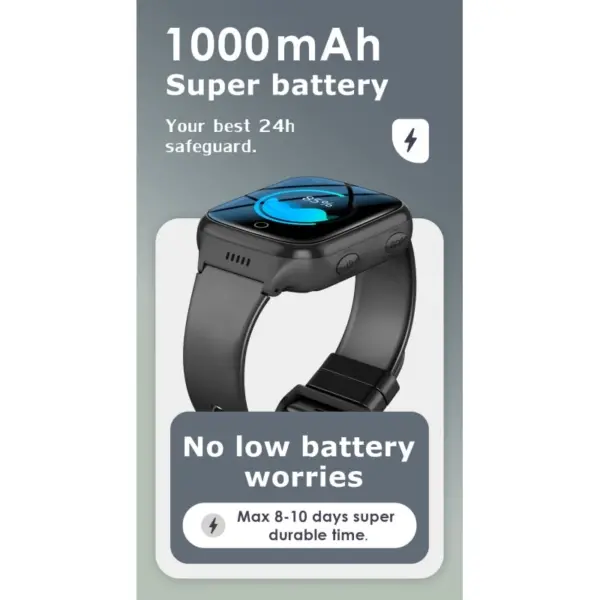 K9L GPS Smartwatch med 4G. Smartwatch med Geo-hegn, faldealarm mm. - Image 11