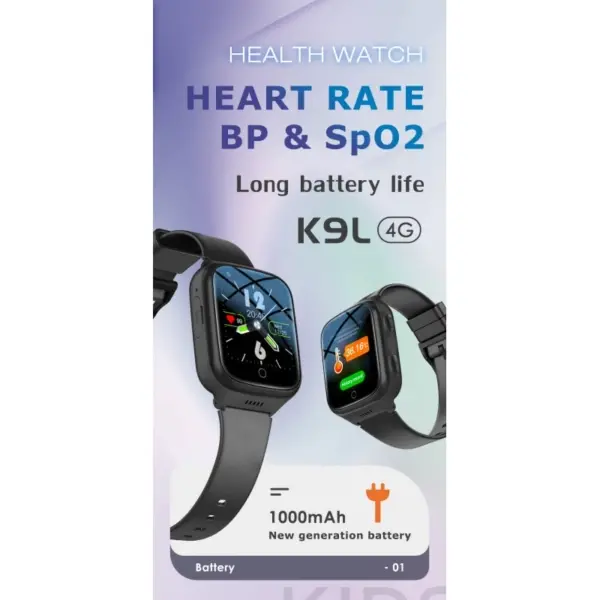 K9L GPS Smartwatch med 4G. Smartwatch med Geo-hegn, faldealarm mm. - Image 7
