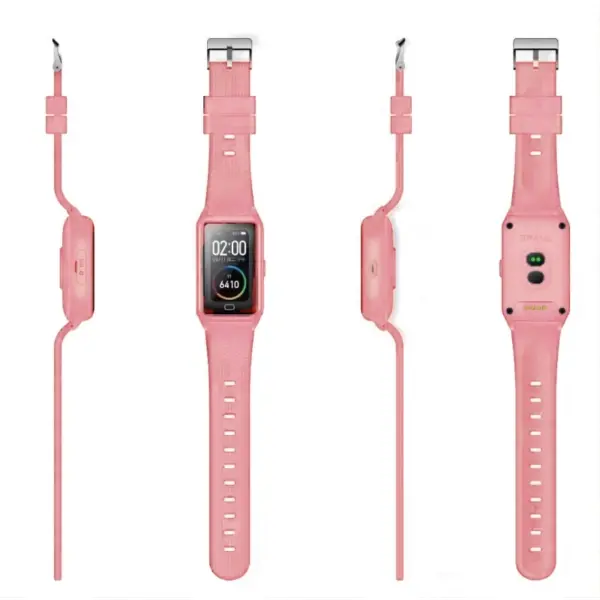 S10 GPS Smartwatch med 4G, Geo-lokation, Fald-alarm mm. Velegnet til børn, unge og ældre. Pink. - Image 3
