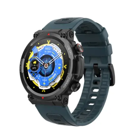 S56T Touch Screen Smartwatch. IP67 Vandtæt Aktivitets ur. Lagon Blue