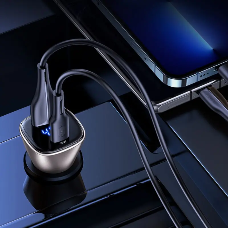 USAMS 72W Dual USB Billader. QC3.0 Quick Charge oplader. USB-A + USB-C. USAMS 72W Dual USB Billader. QC3.0 Quick Charge oplader. USB-A + USB-C. - Image 3