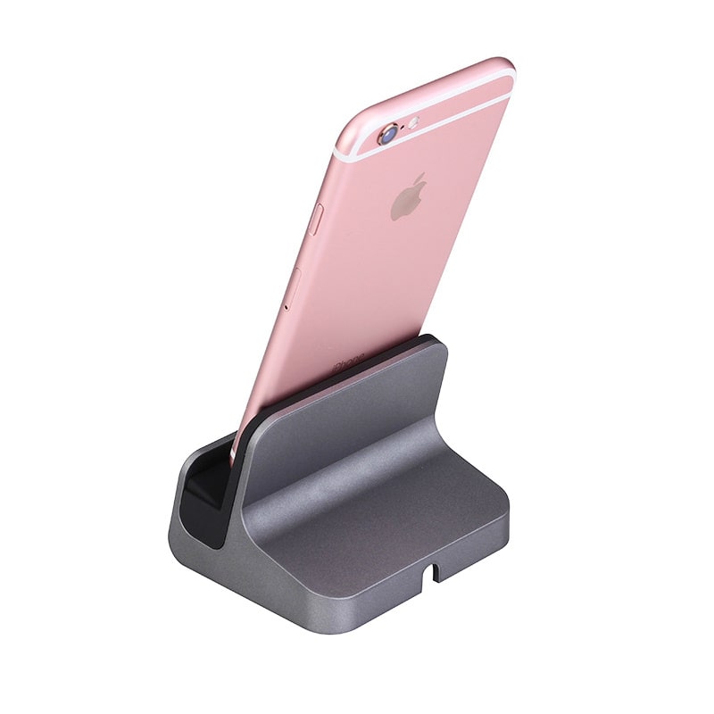 iPad Dock. Elegant Bordlader til både iPads og iPhones. Grå iPad Dock. Elegant Bordlader til både iPads og iPhones. Grå - Image 7