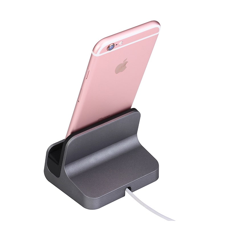 iPad Dock. Elegant Bordlader til både iPads og iPhones. Grå iPad Dock. Elegant Bordlader til både iPads og iPhones. Grå - Image 8