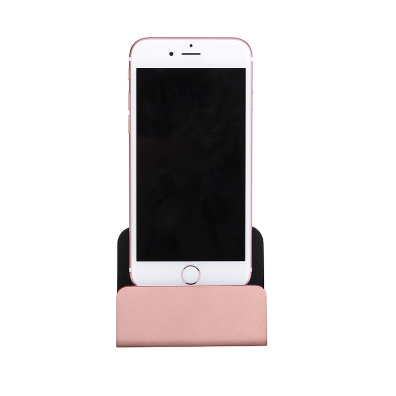 iPhone dock & iPad Mini dock. Flot bordlader. Rose Gold iPhone dock & iPad Mini dock. Flot bordlader. Rose Gold - Image 2