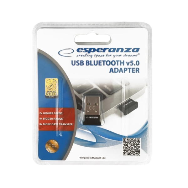 Esperanza Bluetooth 5.0 USB Adapter. Gør Din Computer Trådløs - Image 3