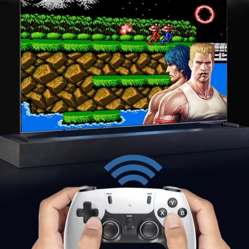 Retro Game Stick 4K – Trådløs Spillekonsol med 20.000+ Klassiske Spil og 2x Dual Controllers Retro Game Stick 4K – Trådløs Spillekonsol med 20.000+ Klassiske Spil og 2x Dual Controllers - Image 5