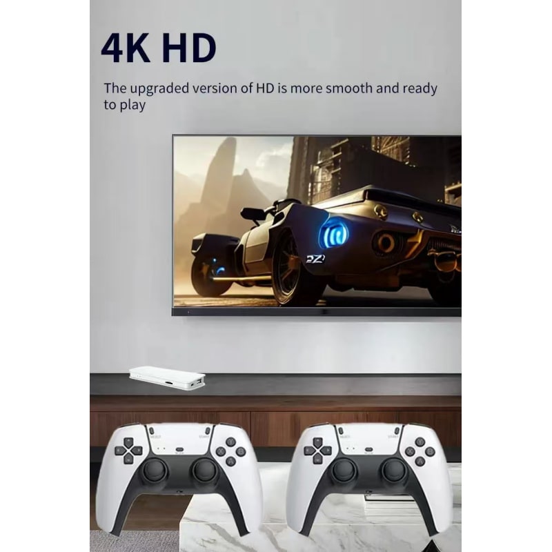 Retro Game Stick 4K – Trådløs Spillekonsol med 20.000+ Klassiske Spil og 2x Dual Controllers Retro Game Stick 4K – Trådløs Spillekonsol med 20.000+ Klassiske Spil og 2x Dual Controllers - Image 7
