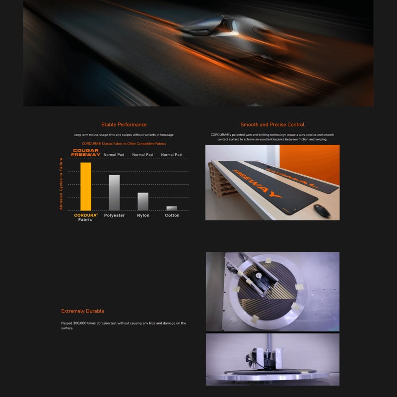 Cougar Freeway M Musemåtte. Medium. 32x27cm. Cougar Freeway M Musemåtte. Medium. 32x27cm. - Image 7