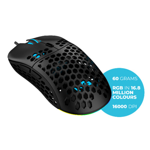 Nordic Gaming Vapour Ultra Light Gaming mus med RGB. Kun 60g! Nordic Gaming Vapour Ultra Light Gaming mus med RGB. Kun 60g!