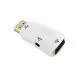 Praktisk HDMI til VGA Adapter. Inkl 3,5 mm lydkabel. Hvid.