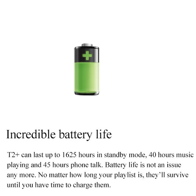 Bluedio T2+ Trådløse Hovedtelefoner med 40 timers Batteritid. Hvid Bluedio T2+ Trådløse Hovedtelefoner med 40 timers Batteritid. Hvid - Image 8