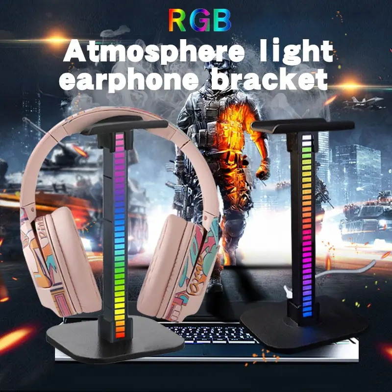 Gaming Headset stander med cool RGB Atmosfærelys. Gaming Headset stander med cool RGB Atmosfærelys. - Image 3